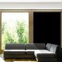 Ochranná okenná fólia nepriehľadná čierna 55 x 100 cm Zatemňovacia fólia na sklo Fólia na okná Ochrana súkromia Dekorácia 2