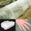 Ochranná síť proti hmyzu 2,5x20 m Bílá polyetylenová síťka na záhony Otvory 1,3 mm Jemná síťovina Zahradní ochrana rostlin 2