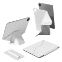 Ochranné pouzdro Folio na tablet iPad Pro 12.9 5th a 6th gen dynamický origami stojánek s držákem na stylus z umělé kůže na práci i studium 5