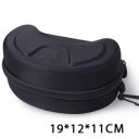 Ochranné pouzdro na lyžařské brýle 19×12×10 cm EVA tvrdý obal se zipem Přenosné pouzdro na snowboardové brýle s držákem Černé 5