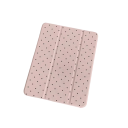 Ochranné pouzdro na tablet iPad 10.2 7th 8th a 9th odklápěcí trifold kryt z TPU průhledná záda s motivem černých puntíků na čtení 3