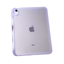 Ochranné pouzdro na tablet iPad 5. i 6. generace s průhlednými zády z PC plastu a měkkým TPU rámem s otvorem na stylus a stojánkem 2
