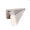 Ochranné pouzdro na tablet iPad mini 6 a mini 7 odklápěcí origami stojánek z TPU průhledná záda s motivem hvězd bílé provedení na čtení 3
