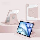 Ochranné pouzdro na tablet iPad mini 6 i mini 7 s otočením o 360 stupňů umělá kůže průhledná záda a otvor na stylus se stojánkem 6