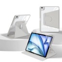Ochranné pouzdro na tablet iPad mini 6 i mini 7 s otočením o 360 stupňů umělá kůže průhledná záda a otvor na stylus se stojánkem 4