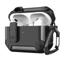 Ochranné pouzdro pre Apple AirPods Pro Nárazuvzdorný obal s karabinou Bezpečnostný zámok Odolné pouzdro 1