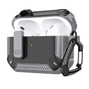 Ochranné pouzdro pre Apple AirPods Pro Nárazuvzdorný obal s karabinou Bezpečnostný zámok Odolné pouzdro 4