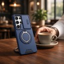 Ochrannó tok Samsung Galaxy S26 Ultra, csúsztatható kamera takaró, kör alakú tartó, mágneses töltés támogatás, tok 6
