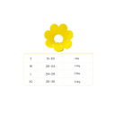 Ochranný golier pre mačku žltý kvetinový tvar veľkosť 5-8 kg XL Pooperačný golier Nastaviteľný obvod Plstený golier proti olizovaniu 5