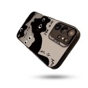 Ochranný kryt na Samsung Galaxy A17 5G Motiv čiernych mačiek Ultra tenký a odolný Matné šedé chrbát Čierne hrany Rámček fotoaparátu Na každý deň 4