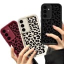 Ochranný kryt na Samsung Galaxy A26 5G s leopardím vzorom Silikonový a odolný Ohebný Rámeček okolo fotoaparátu Kryté tlačidlá Na každý 3