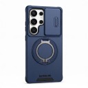 Ochranný kryt na Samsung Galaxy S25 Ultra Posuvná krytka fotoaparátu Kruhový držák Podpora magnetického nabíjení Pouzdro 4
