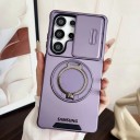 Ochranný kryt na Samsung Galaxy S26 Ultra Posuvná krytka fotoaparátu Kruhový držák Podpora magnetického nabíjení Pouzdro 15