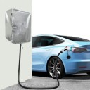 Ochranný kryt nabíječky pro elektromobily Vodotěsný a prachotěsný Odolný proti dešti 20 x 32 x 40 cm Stříbrný Na venkovní nabíjecí stanici 2