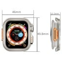 Ochranný kryt rámu pre Apple Watch 46 mm Series 10 Kovový nárazník z nehrdzavejúcej ocele Pouzdro na chytré hodinky iWatch Štýlový 4