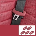 Ochranný kryt spony bezpečnostního pásu do auta silikonový 5 ks 7,8 x 3,8 cm ochrana přezky proti poškrábání interiéru vozu 2