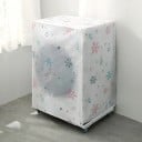 Ochranný potah na pračku 62 x 55 x 86 cm Farebné snehové vločky Bielo-priehľadný obal na zip pre predom plnené práčky 3
