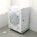 Ochranný potah na pračku 62 x 55 x 86 cm Lesné zvieratká Bielo-priehľadný obal na zips pre predom plnenú práčku 2