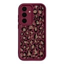Ochranný silikónový obal na Samsung Galaxy A55 Odolný Trblietavý leopardí vzor na zádech Vystouplý lem fotoaparátu Ohebné boky Na každý deň 6