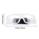 Ochronne okulary z paskiem 150 mm szerokości 50 mm wysokości Przezroczyste okulary robocze z piankowym uszczelnieniem Regulowany elastyczny 3