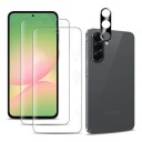 Ochronne szkło Samsung Galaxy A16 Na wyświetlacz i aparat Twardość 9H 0,33 mm Odporne szkło hartowane 2,5D Przeciw odciskom Kompatybilne z etui 1