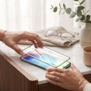 Ochronne szkło Samsung Galaxy A35 Twardość 10H 3 szt Odporne całkowite hartowane szkło HD Czarna ramka Ochrona wyświetlacza przed zarysowaniami 6
