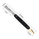 Očkovací nůž skládací s odchlipovačem kůry 19,5 cm Nerezová čepel 5 cm a černá rukojeť Zahradní nůž pro očkování a roubování stromů 9