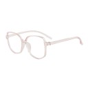 Óculos contra a luz azul para computador e telemóvel Grandes armações de plástico de forma geométrica com linha superior reta Estilo oversize Lentes 4