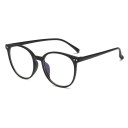Óculos contra a luz azul para trabalhar no computador Armação plástica redonda com rebites metálicos Suportes e hastes integrados com extremidades 2