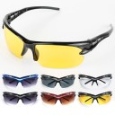 Óculos de ciclismo desportivos com proteção UV Design semi-rimado com lentes curvadas e armação preta Adequados para bicicleta 5