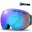 Óculos de esqui com efeito espelhado Óculos para esqui e snowboard com proteção UV400 para homens e mulheres Óculos de esqui para capacete 6