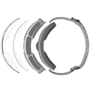 Óculos de esqui infantis 15,5 x 8,2 cm UV400 Unisex Policarbonato Anti-embaciamento Roxos com estampado de unicórnio Estojo para óculos 2