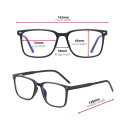 Óculos de plástico com filtro de luz azul Conforto na utilização Proteção ocular ao trabalhar no computador Óculos contra a fadiga ocular e radiação 2