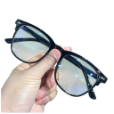Óculos de plástico para distância dioptria -2,00 Filtro de luz azul Design unisex elegante Armação leve Proteção ocular ao trabalhar no computador 3