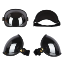 Óculos de proteção para motoqueiros para capacete aberto resistentes ao vento, poeira e insetos, óculos ajustáveis para motociclistas 2