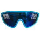 Óculos de sol desportivos de plástico para crianças 13 x 5 x 13 cm Design estiloso com inscrição proteção UV para atividades ao ar livre Estrutura leve e resistente 1