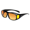 Óculos de sol pretos 7,1 x 4,1 cm Óculos desportivos de ciclismo para bicicleta e condução Estrutura leve Conforto para adultos 2