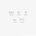 Óculos redondos para distância dioptria -1,00 Filtro de luz azul Estrutura leve em titânio Armações em plástico Óculos unisex estilosos 7