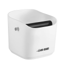 Odklepávaç de café quadrado 1,2 l em plástico ABS com barra de aço inoxidável removível e bases antiderrapantes Barista recipiente para resíduos de café 6