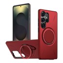 Odolný magnetický kryt na Samsung Galaxy A05 4G S kroužkem a výklopným stojánkem Tvrdý plast PC a měkké TPU Obal na mobil na stůl i do auta 12