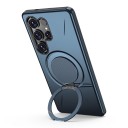 Odolný magnetický kryt na Samsung Galaxy A55 S otočným kroužkem a stojánkem Pevný plast PC a měkké TPU Obal na mobil na cesty i do auta 2