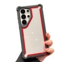 Odolný průhledný kryt na Samsung Galaxy A55 Barevný rámeček Zesílené rohy Ochrana fotoaparátu Protiskluzové boky Obal na mobil 8