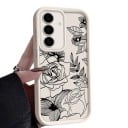 Odolný silikonový kryt na mobil Samsung Galaxy A37 s kresbou ruží a kvetov Vyvýšený rám pri fotoaparáte Zdvihnutý obvod Kryté bočné tlačidlá 9