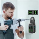 Odsavač prachu při vrtání Decteam PQH05G 3 v 1 Zelená laserová vodováha Přísavka na stěnu Baterie 3,7 V 1800 mAh USB-C Černo-tyrkysová 2