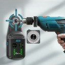 Odsavač prachu při vrtání Decteam PQH05G 3 v 1 Zelená laserová vodováha Přísavka na stěnu Baterie 3,7 V 1800 mAh USB-C Černo-tyrkysová 3