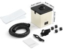 Odsavaș de fum pentru sudură 100W 265 × 265 × 335 mm unitate de filtrare cu furtun alb-negru pentru atelier și electronică 3