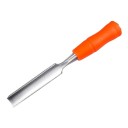 Odstraňovač pásky z ocelových holí kovový nástroj s ergonomickou oranžovou rukojetí pro odstranění lepicí pásky z tyčí 3