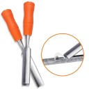 Odstraňovač pásky z ocelových holí kovový nástroj s ergonomickou oranžovou rukojetí pro odstranění lepicí pásky z tyčí 4