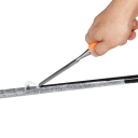 Odstraňovač pásky z ocelových holí kovový nástroj s ergonomickou oranžovou rukojetí pro odstranění lepicí pásky z tyčí 5