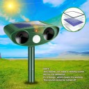 Odstraszacz zwierząt solarny 37,5 x 15 cm Ultradźwiękowy odstraszacz psów i kotów IPX4 Wykrywanie 110° Zasięg 8 m CE ROHS 3